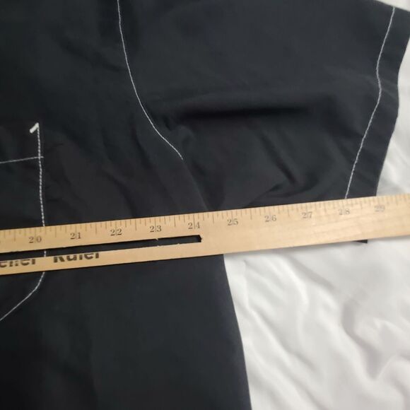 Motor Fist Men's XL Black Gray Collared Crew Shirt Big Logo by Throttle Threads - Picture 4 of 9